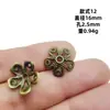 Liga de Prata Xizang Bronze Antigo Flor em Forma de Contas Espaçadoras Pads Semi-Acabados Pulseira DIY Colar Acessórios de Joias Atacado