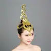 Flor de Cabeza de Xishuangbanna Nuevo Estilo Étnico Performance Étnico Venta al por Mayor Escenario de Danza Clásica Performance de Baile Mujeres Modernas