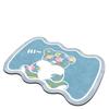 Alfombrilla suave de diatomeas para baño, absorbente, de secado rápido, antideslizante, para puerta de baño, inodoro, sencilla, para el hogar