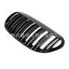Adecuado para BMW Serie 6 E63 03-10 años modificado negro brillante doble línea barras paralelas malla central rejilla frontal fábrica al por mayor