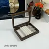Caja de Joyería con Cierre Magnético de Madera de Nogal Negro Caja de Almacenamiento de Madera para Joyas Collares Anillos Pendientes Caja de Decoración para el Hogar