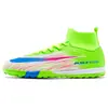 Botas de fútbol altas transfronterizas para hombre, tallas de adulto y juvenil, zapatillas de entrenamiento para césped artificial, tacos AG, zapatillas deportivas de fútbol, en stock