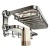 Estante para Toallas con Ventosa Baño Sin Taladro Montado en Pared Estante de Almacenamiento para Baño Plegable Colgador de Almacenamiento para Toallas de Baño