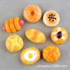 Pacote de Material para Pão Cola Cremosa Omelete Brinquedo de Comida Artesanal Clipe de Bico Acessórios de Resina Acessórios para Joias DIY Caseiro Acessórios para Penteado