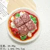 Olla caliente de comida y juego grande, ingredientes DIY, pequeños accesorios de resina, pegamento de crema, colgante para funda de teléfono móvil, llavero, materiales hechos a mano