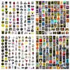 460 Piezas de Pegatinas para Mini Diario de la Banda Nirvana Rock. Pegatinas Decorativas Creativas para Diario DIY Transfronterizas