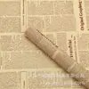 Papel de embrulho jornal retrô inglês cor kraft papel de embrulho buquê de flores papel liso coreano à prova d'água arte floral