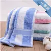 Toalla Facial de Algodón a Rayas de Colores 414 120g Gruesa Suave Absorbente de Algodón Puro para Uso Doméstico Adulto Deportivo