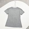 Top de Manga Corta de Seda Modal con Cintura Ligeramente Ceñida, Sencillo y Elegante, Camiseta Transpirable y Amigable con la Piel Hecha de Seda Modal