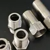 Conector Estendido de Rosca Interna e Externa de Aço Inoxidável 304 Espessado 1/2 Polegada Conexão Direta Sextavada com Rosca para Tubo