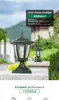 Faro de Columna LED Solar Impermeable para Exterior de Jardín y Valla