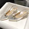 Nuevas Sandalias de Tacón Alto con Diseño de Nicho para Mujer Primavera/Verano 2026 Zapatos Individuales de Punta Aguda con Remaches Individuales Sandalias de Tacón Alto para Mujer