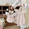 Ropa para Bebé 2026 Estilo Nuevo Pelele Vestido de Princesa Conjuntos Coordinados para Hermanas Algodón Puro Estilo Coreano para Niñas Ropa para Niños Pequeños