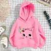 Moletom Infantil de Comércio Exterior Top para Meninas 2026 Meninos e Meninas Primavera e Outono Solto com Ombros Caídos Jaqueta Estilosa Tendência de Roupas Infantis Transfronteiriças
