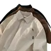 Suministro Directo de Fábrica Camisa de Pana de Manga Larga para Hombre, Nueva Otoño Holgada Retro Americana Ins Tendencia Chaqueta Camisa