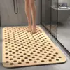 Alfombrilla antideslizante para baño con agujeros redondos para drenaje con ventosa alfombrilla antideslizante para ducha baño alfombrilla para pies hidrofóbica