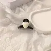 Celebridad de Internet Pinzas para el Cabello Estilo Chanel Blanco y Negro Combinación Pinzas Pequeñas para Agarrar Pinza para Cabello Roto Flequillo Pinza Lateral Pinza Lateral Todo Fósforo Accesorios para el Cabello de Niña