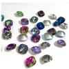 Joyas para uñas de celebridades de Internet, diamantes de imitación cuadrados gruesos con base puntiaguda, súper destellos, polvo de diamante de cristal de múltiples cortes de lujo, decoración para uñas a la luz de la luna que combina con todo.