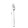 Acero inoxidable 316 cuchara para comer de mango largo cuchara cuchara de mesa para el hogar cuchara plana para sopa 304 vajilla cuchara para postre tenedor cuchara tenedor coreano