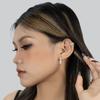 Pendientes de clip de pluma sin orificios, ligeros, de lujo, de alta calidad, de plata esterlina S925, diseño de nicho, clip de oreja personalizado, estilo retro