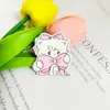 Parche de Gatito Helado de Dibujos Animados Acrílico Lindo Huevo Helado Pizarra Joyería DIY Brillo Fino Crayón Manzana