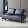 Cadeira sofá de ferro forjado, estilo vintage, estilo industrial, luxo leve, design simples, sofá para área de estar da sala de estar, sofá pequeno de um lugar de designer