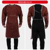 Ropa Protectora de Cuero de Vaca Resistente al Desgaste, Aislante al Calor, Anti-Quemaduras y de Alta Temperatura para Soldador, Delantal de Soldador con Vestimenta Inversa, Ropa de Trabajo para Soldadura por Arco de Argón