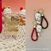 Colgante de oro puro 999 de Hello Kitty, serie de gatitos de yeso de Sanrio, cordón, regalo promocional de tienda de oro