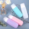 Conjunto de Frascos para Armazenamento de Cosméticos, Frascos Dispensadores de Silicone Tipo Tubo Macio para Apertar, Conjunto de Quatro Peças de 90ml, Essenciais de Viagem, Portátil