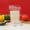 Bolsas tipo doy-pack aluminizadas con cierre transparente, bolsas autosellables para nueces, frutas secas, té de flores, snacks y empaque de alimentos, en stock