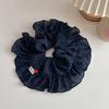 Scrunchie de Bolinhas para Mulheres, Versátil de Camada Dupla Grande para Rabo de Cavalo, Acessório de Cabelo Fashion para o Dia a Dia, Presente de Dia das Mães