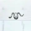 Pendientes Inteligentes de Serpiente de Aleación de Titanio F-136 Zirconio G23 Titanio Nuevos Pendientes de Labio Joyería para Piercing Corporal Cabeza