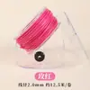 Cuerda Redonda Encerada en Caja para Manualidades Tejido a Mano Cuerda para Collar Cordón No Descolorante Cuerda de Cera para Pulsera Cadena para Colgar