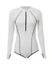 Traje de baño de una pieza de manga larga para mujer, modelo nuevo 2026, talla grande, que cubre el abdomen, adelgazante, para vacaciones en la playa, traje de baño para aguas termales, disponible al por mayor