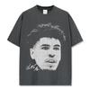 Camiseta Sencilla Transfronteriza con Estampado de Tres Bolas Lamelo Americana Vintage Suelta Pesada Casual Manga Corta Marca de Moda Ins