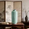 Vaso de Cerâmica Colorido Sólido Estilo Chinês Retrô Arranjo de Flores Casual Vasos de Flores Decoração de Casa Fábrica Atacado Decoração de Vaso