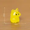Luz de noche miniatura brillante, figura de cachorro linda y adorable, accesorios de decoración DIY para casa de muñecas, adorno de escritorio en miniatura