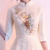 Vestido de Noche de Banquete para Mujer 2026 Nuevo Estilo Chino Cheongsam Vestido Largo para Anfitriona Novia Boda Vestido para Brindis