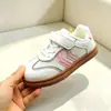 Tamanhos 32-39, o atrito faz barulho, sapatos Dexun, sapatos infantis de malha dupla para primavera e outono, sapatos casuais infantis, tênis