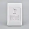 Panel de interruptores grande para Sudáfrica Comercio exterior Empotrado Panel de interruptores para Sudáfrica Ligero y delgado Simple Control único Interruptor de pared de 10A