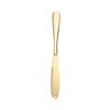 Cuchillo de acero inoxidable 430 chapado en oro para pan, mermelada, mantequilla, queso, raspador, cuchillo de cena, cuchillo de mantequilla, logotipo personalizado