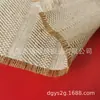 Yueshun lino tres piezas amarillo lino algodón seda dorada material para zapatos bolsa bolso de mano tela para cojín decorativo de sofá