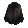 Nova Camisa Casual Masculina de Manga Longa 2026, Marca da Moda, Estilo College Elegante, Caimento Solto Moderno, Camisa Plus Size, Jaqueta Masculina