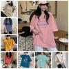 2025 Nueva Ropa Estilo Coreano para Mujer de Manga Corta al por Mayor Verano 9.9 Envío Gratis Camiseta para Mujer con Estampado de Media Manga Ropa para Mujer