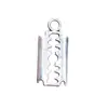 24x 11mm 1.1g prata antiga DIY liga acessórios material suprimentos de vida pingente de lâmina de barbear
