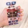 Pegatinas Europeas de Arte para Uñas de Halloween Impermeables Color Sólido Pegatinas de Arte para Uñas de Navidad No Requieren Horneado Pegatinas para Uñas Todo en Uno