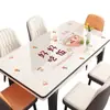 Mantel de PVC impermeable, a prueba de aceite, lavable y resistente al calor, con diseño de dibujos animados, de aspecto de lujo ligero y alta gama, para mesa de centro y escritorio