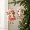 Decoraciones Navideñas Corona Ming Cordero de Lana Ángel Niña Alas Colgante Muñeca Bebé Colgante Regalos para Guardería