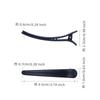Presilha de Cabelo Preta Fosca de 9,5cm para Barbearias, Salão de Cabeleireiro Clipe Grande, Presilha de Cabelo para Divisão de Cabelo para Cabeleireiro, Clipe Grande Fosco Bico de Pato