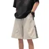 Pantalones Cortos de Secado Rápido para Hombre, Estilo Delgado de Verano, Pantalones Cortos Deportivos Juveniles, Marca Americana de Moda, Ropa Exterior Casual Holgada, Pantalones de Cinco Puntos